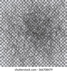 Grunge Texture on Transparent  Background Vector Illustration