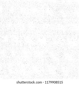Grunge Texture on White Background, Abstract Dotted Vector, Halftone Grungy, Rough Monochrome Design