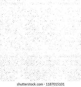Grunge Texture on White Background, Abstract Dotted Vector, Halftone Rough Design