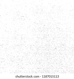 Grunge Texture on White Background, Abstract Dotted Vector, Halftone Overlay, Rough Monochrome Design