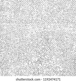 Grunge Texture on White Background, Abstract Rough Vector, Halftone Dotted Design