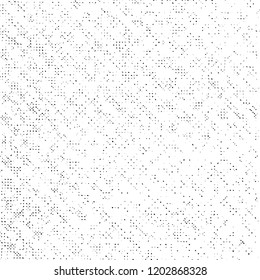 Grunge Texture on White Background, Abstract Dotted Vector, Halftone Overlay Design