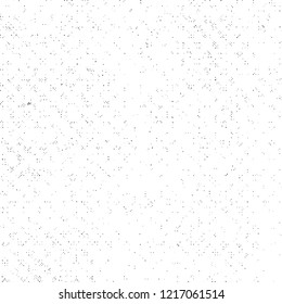 Grunge Texture on White Background, Black Abstract Dotted Vector, Halftone Overlay Design