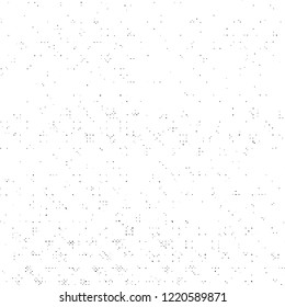 Grunge Texture on White Background, Black Abstract Dotted Vector, Halftone Overlay Monochrome