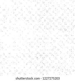 Grunge Texture on White Background, Black Abstract Rough Vector, Halftone Dotted Design