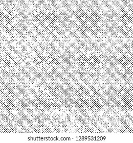 Grunge Texture on White Background, Black Abstract Dotted Vector, Halftone Dust Design