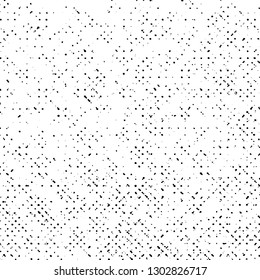 Grunge Texture on White Background, Black Abstract Dotted Vector, Halftone Grungy Design