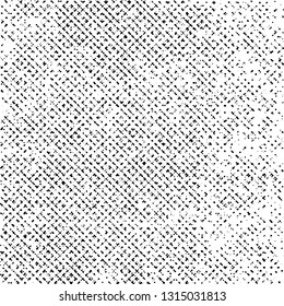 Grunge Texture on White Background, Halftone Dotted Design, Black Abstract Rough Vector