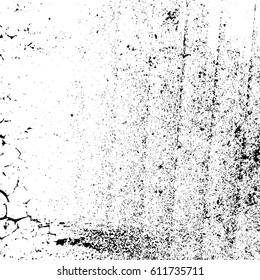 Grunge texture on white background. Abstract vector illustration for retro design.