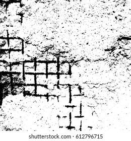 Grunge texture on white background. Abstract vector illustration for retro design.