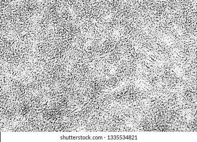 Grunge texture organic surface. Monochrome background of dried grass and moss with spots, noise and grit. Overlay template to quickly create a grunge effect. Vector illustration