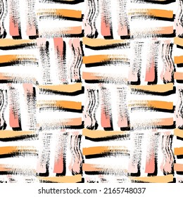 grunge texture ornament abstract vector seamless pattern