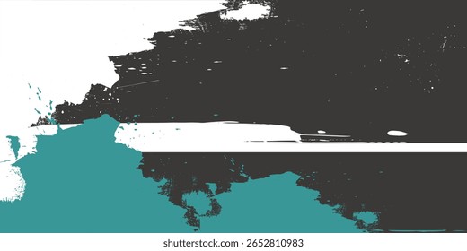 fundo de sobreposição de textura grunge. Textura grunge monocromática. azul Preto e branco amarelo arte grunge fundo, Pincel vetor Traço, grunge padrão, arte pintura element.eps8