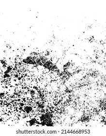 Grunge texture overlay background vector, textured grungy black vintage design element, old distressed paper or border illustration, scratches and grungy lines for photo overlay template or frame