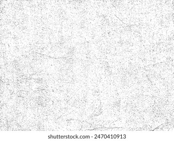 Textura grunge en blanco y negro. Papel de socorro. Fondo de textura granulada oscura. Superposición de polvo con textura. Partículas de ruido de grano. Efecto intemperizado. Patrón de granulado roto. Vector, EPS 10.