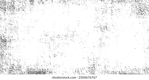 Superposición de textura grunge con granos finos aislados sobre fondo blanco. Angustiado fondo desigual.