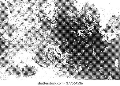 Grunge texture with overlay halftone dots effect, Vector background illustration EPS 10