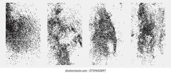 Grunge Texture Overlay Set with Dust, Noise and Distressed Grain Elements