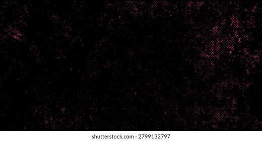 Grunge texture with pink paint splashes and scratches on a black background. Abstract distressed surface design for posters, banners, and digital art.