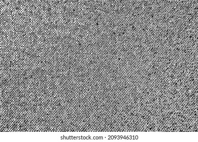 Grunge texture of rough old hardboard surface. Rough surface with small dots, grid. Abstract, simple monochrome background. Vector illustration. Overlay template.
