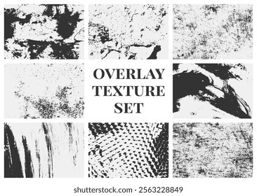 Grunge texture rough, paper, damaged, paint, distressed pack. overlay textures set collections