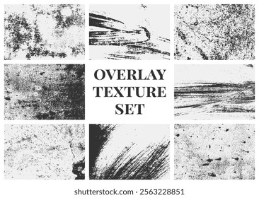 Grunge texture rough, paper, damaged, paint, distressed pack. overlay textures set collections