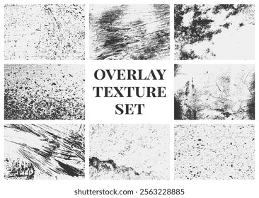 Grunge texture rough, paper, damaged, paint, distressed pack. overlay textures set collections