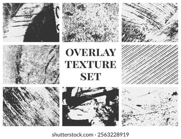 Grunge texture rough, paper, damaged, paint, distressed pack. overlay textures set collections