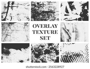 Grunge texture rough, paper, damaged, paint, distressed pack. overlay textures set collections