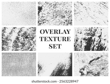 Grunge texture rough, paper, damaged, paint, distressed pack. overlay textures set collections