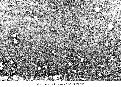 Grunge texture of a rough surface with spots, splashes and dirt. Vector illustration. Overlay template.