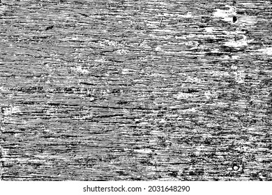 Grunge texture of rough wooden plywood. Old worn-out wood surface. Vector illustration. Overlay Template.