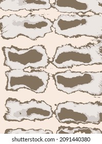 Grunge Texture Scratch. Distressed Texture. Background Rust. Vintage Paper Paint. Mauve Abstract Ink Print. Vector Dirty Rough Design. Cracked Dirt Texture. Beige Design.