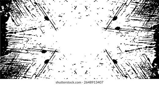 Grunge-Textur, eine zerkratzte gemalte Wand. Vektorabstrakter Vintage-Hintergrund. Erstellen Sie mit dieser Illustration innerhalb von Minuten Ihr farbiges Design. Für Plakate, Banner, Retro- und Urban-Designs.