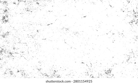 Grunge texture with scratches and specks on white surface worn background