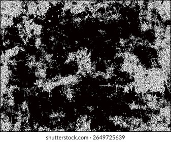 Textura Grunge com arranhões e manchas em preto e branco