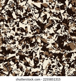 Grunge texture seamless vector pattern. African abstract background, animal skin textile. Stone wall background.