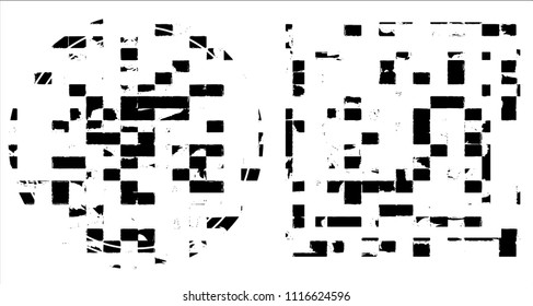 Grunge texture set