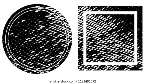 Grunge texture set