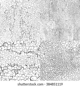 Grunge texture set in black and white. Textured background.Vector template. Distress vector texture.Texture over any Object to Create Distressed Effect .