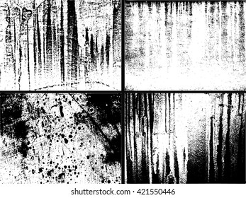 Grunge texture set in black and white. Textured background .Texture over any Object to Create Grunge Distressed Effect . Grunge Background.Grunge Effect.Grunge Overlay.Grunge Texture.Grunge Vector.