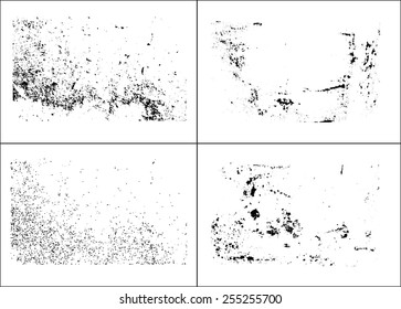 Grunge texture set.Grunge backgrounds.Vector illustration.