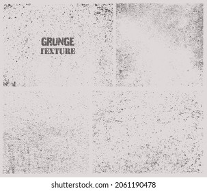 Grunge texture set.Vector distress textures.