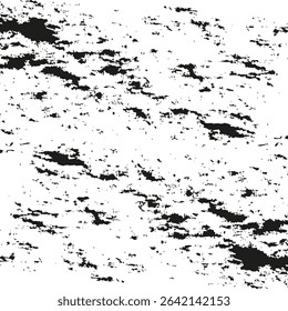 Grunge texture shape. Dirty surface vector. Black abstract pattern. Rough splatter background.
