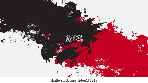 Grunge texture shape effect. Distressed rough dark abstract textured. Red black isolated on white background. Graphic design element with grungy style concept for web, flyer, card, or brochure cover