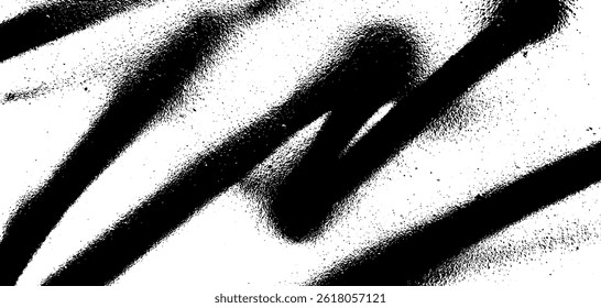 Grunge texture showcases dynamic black spray patterns over a contrasting background, creating an urban aesthetic. This design reflects artistic expression commonly found in street art.