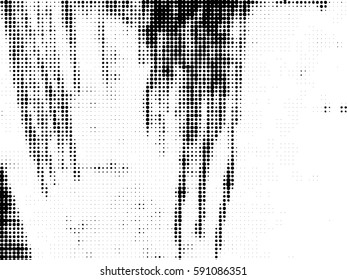 Grunge Texture. Simply Place illustration over any Object to Create Distressed Effect. Vector. Halftone dots pattern . Dirty spotted template . Trendy abstract design element for you design .