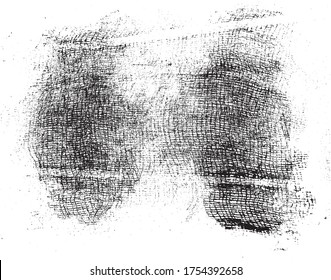 Grunge texture of soft gauze cotton fabric. Abstract monochrome background of coarse crumpled fabric. Vector illustration.