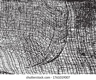 Textura gruesa de tela de algodón de gasa suave. Resumen de fondo monocromo de tela gruesa y rugosa. Ilustración vectorial.