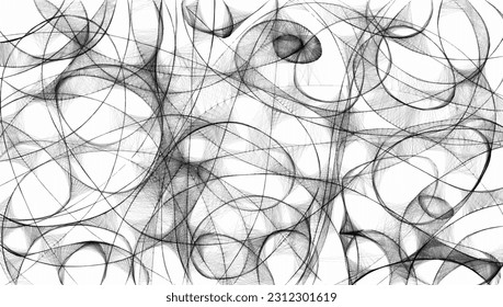 Espirales de textura gruesa, telarañas, rayas. Fondo del vector